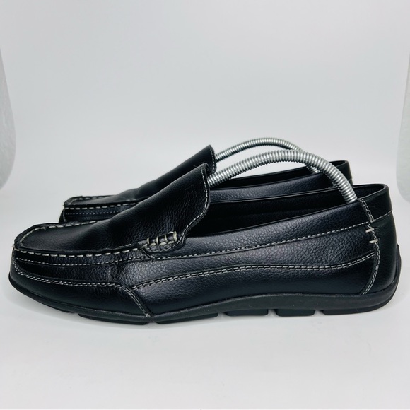Tommy Hilfiger Men’s Dathan Black Vegan Leather Driving Slip On Loafers … - Picture 4 of 13